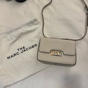 Marc Jacobs Ivory Crossbody Bag with Gold Accent